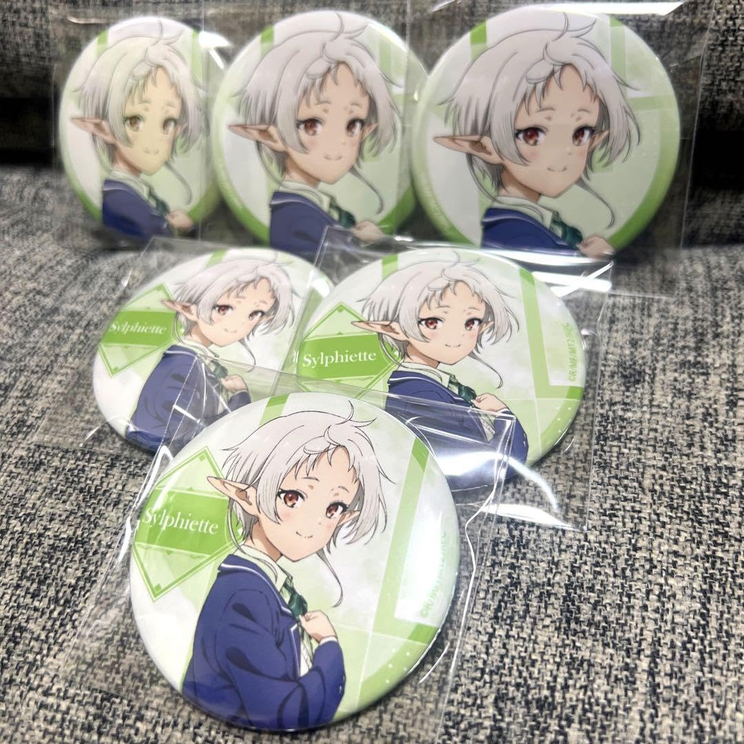 Amazon.co.jp: 無職転生 シルフィエット ブラインド 缶バッジ A 3個 B